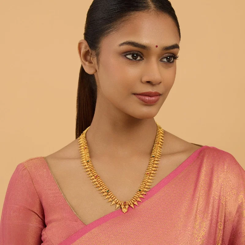 necklaces with pink sapphire -Silver Temple Necklace 172434