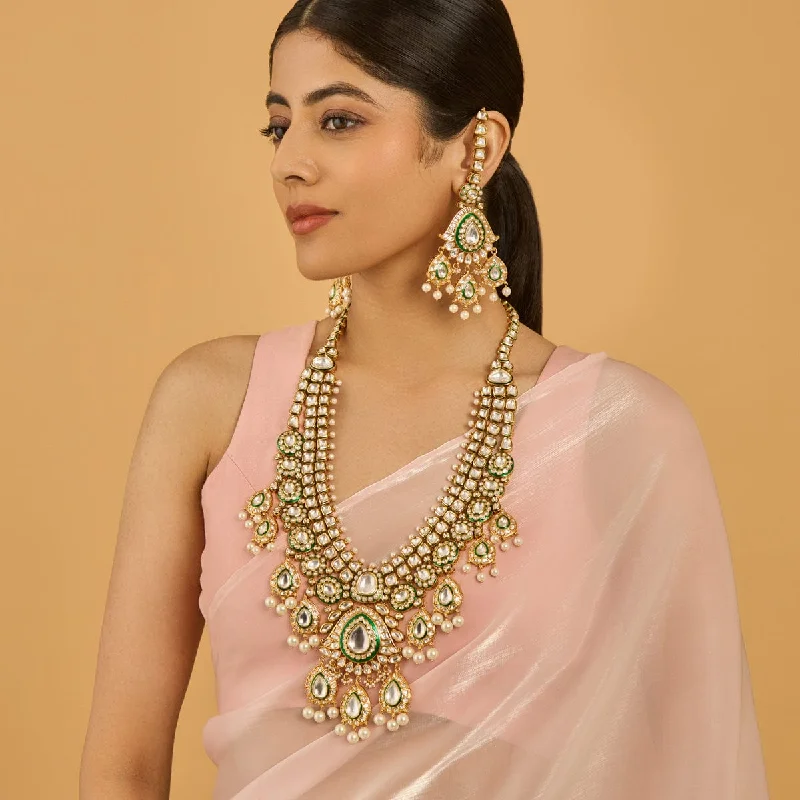 necklaces for prom night -Kundan Necklace 173909