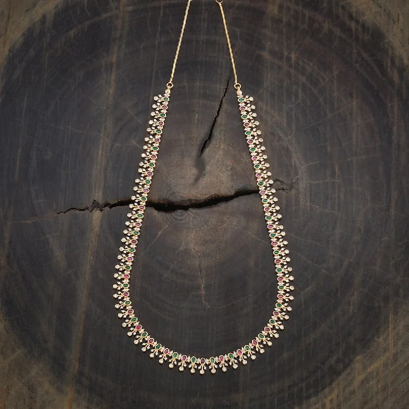 necklaces long chain -Zircon Necklace 182407