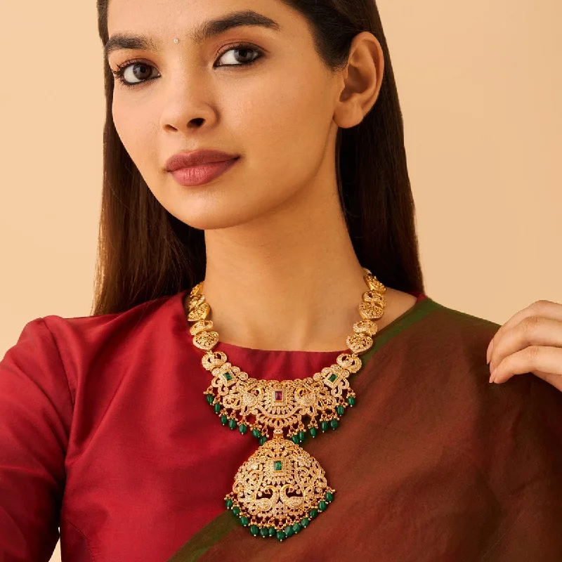 necklaces for women gold -Silver Temple Necklace 155895