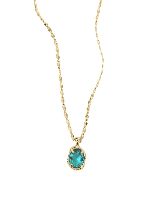 necklaces with citrine yellow -Birdie Blue Necklace