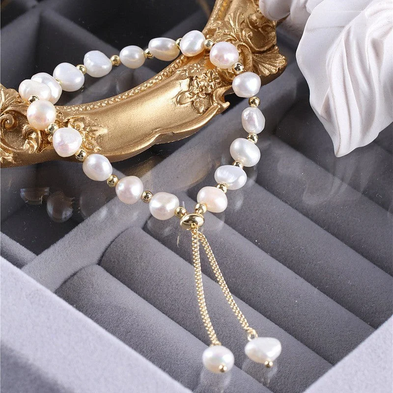 599 Pearl Bracelet White A