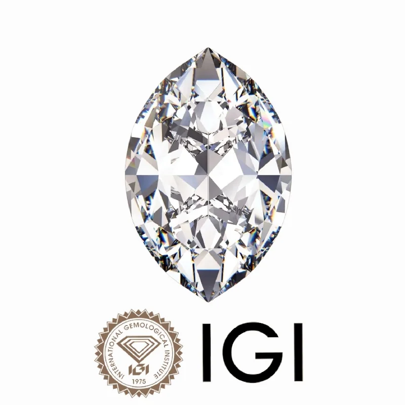 ladies engagement rings simple elegance -5.01 ct. Marquise Wholesale IGI Certified Lab Grown Loose Diamond. (SI1 / F)