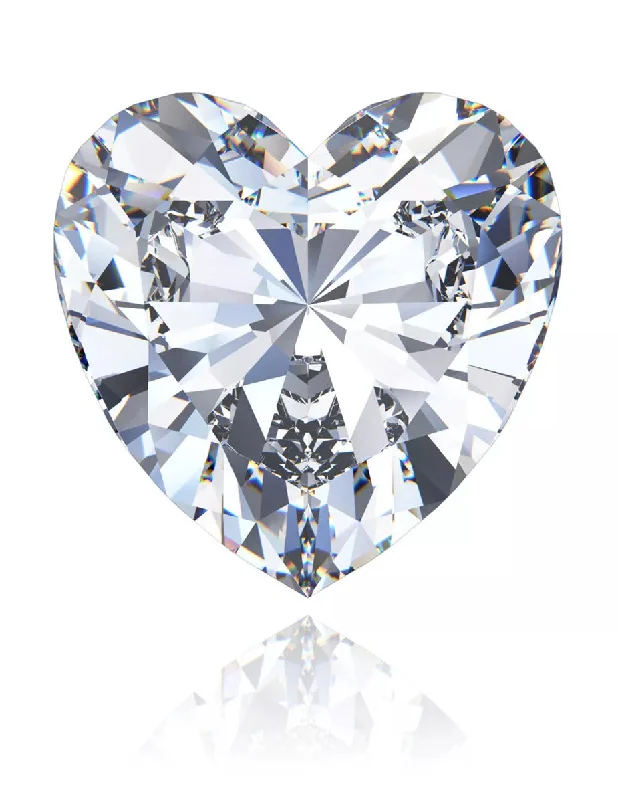 ladies engagement rings with zircon -1.32 Ct. Heart Wholesale IGI Certified Lab Grown Loose Diamond. (VVS2 / E)