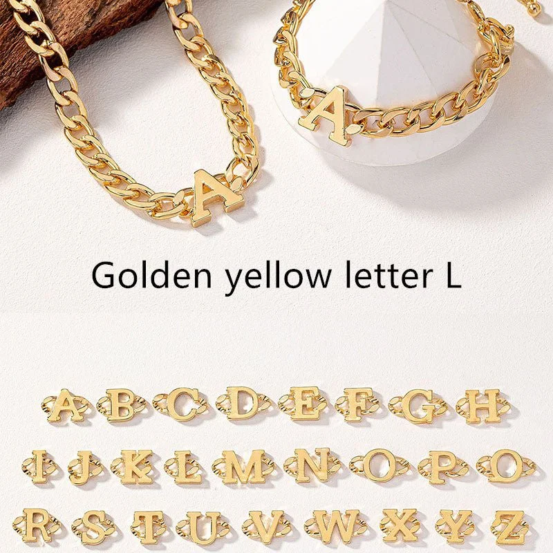 Golden Yellow Letter L