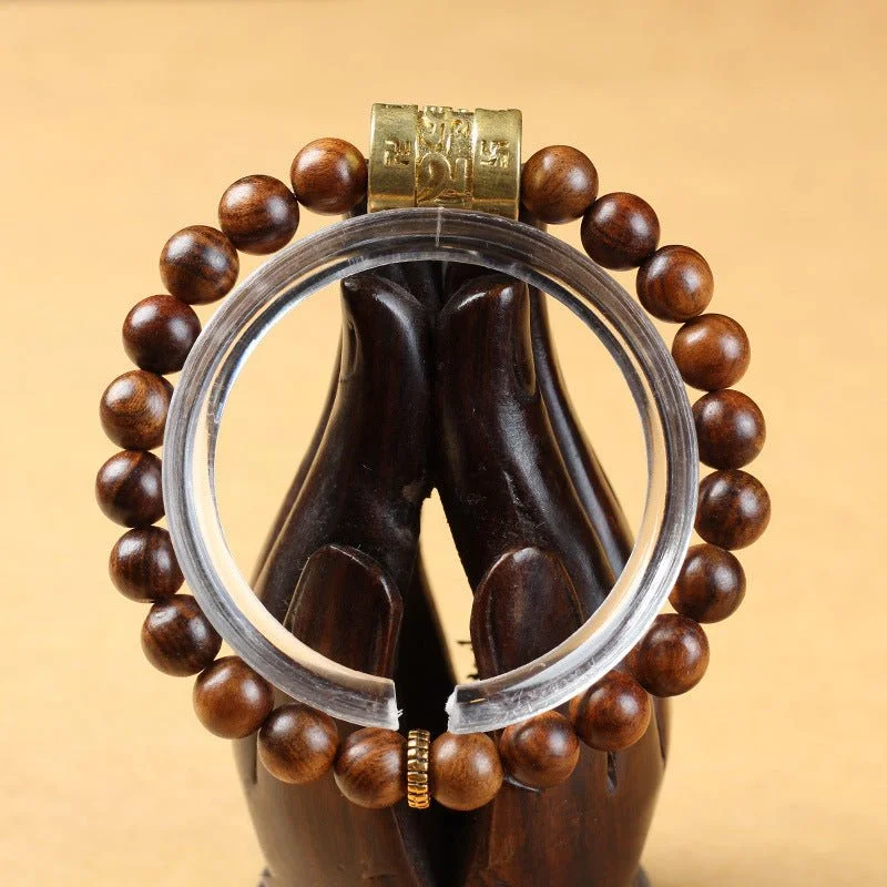 bracelets and bangles timeless beauty -Hainan Natural Huanghua Pear Wooden Prayer Beads Bracelets