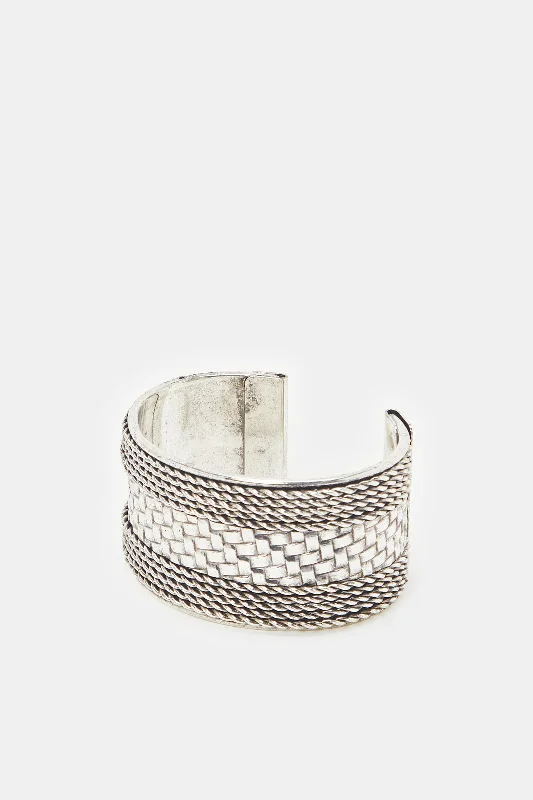 bracelets and bangles for daily wear -Women Silver Embellished Bracelet