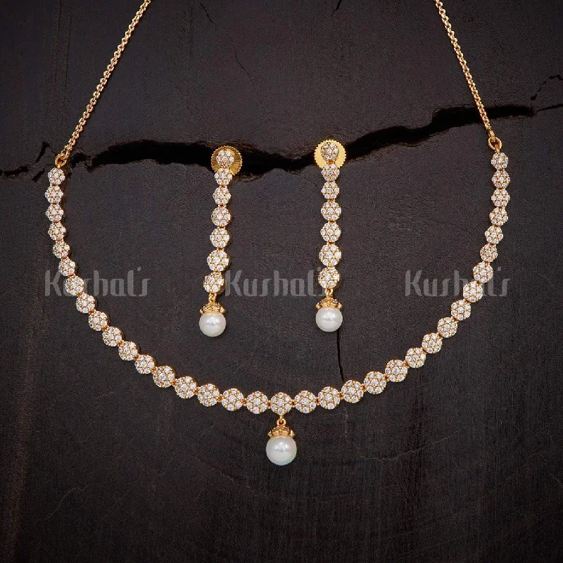 necklaces with topaz gem -Zircon Necklace 124804