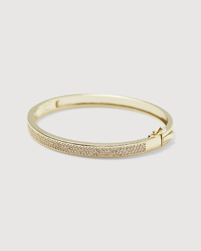 bracelets and bangles stylish cheap -Rachel Parcell | Pave Bracelet | Gold