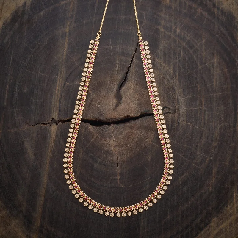 necklaces with rose quartz -Zircon Necklace 182406