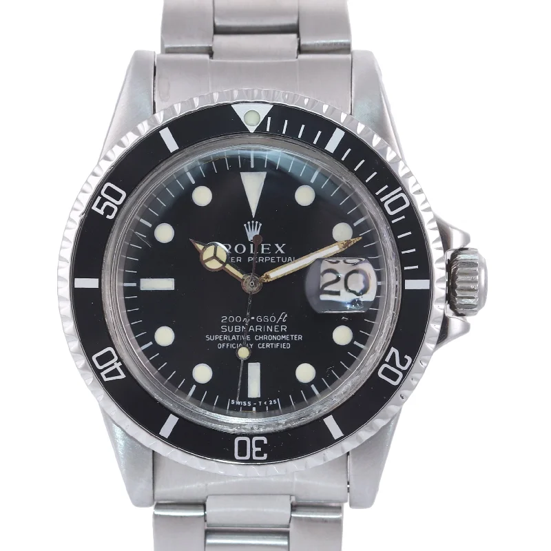 bracelets and bangles for bold fashion -Rolex Submariner 1680 Stainless Steel Vintage Watch Oyster Bracelet 93150 Matte