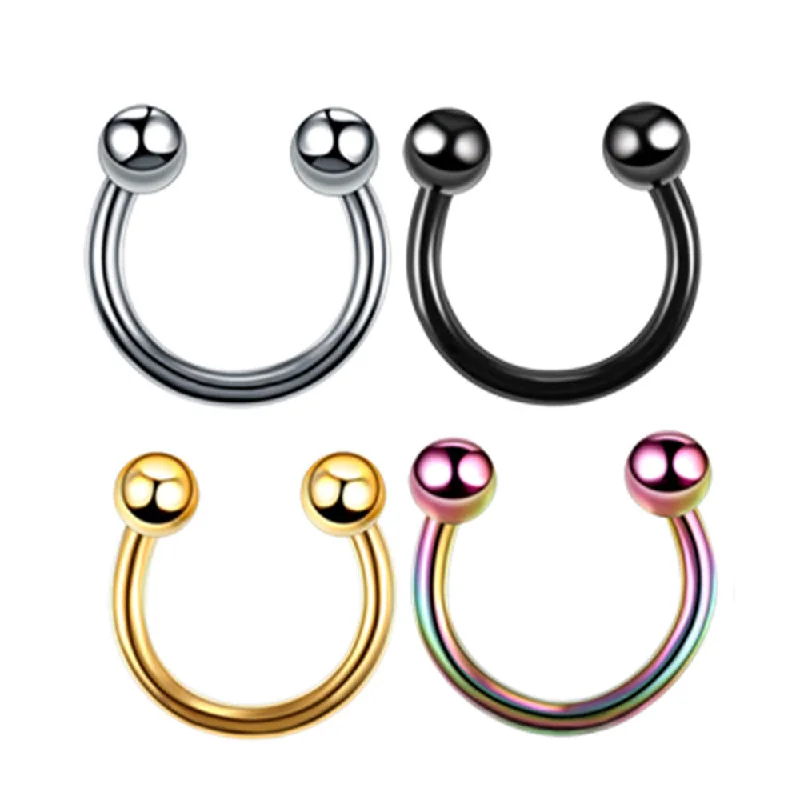 H round Nose Ring #4 Pack