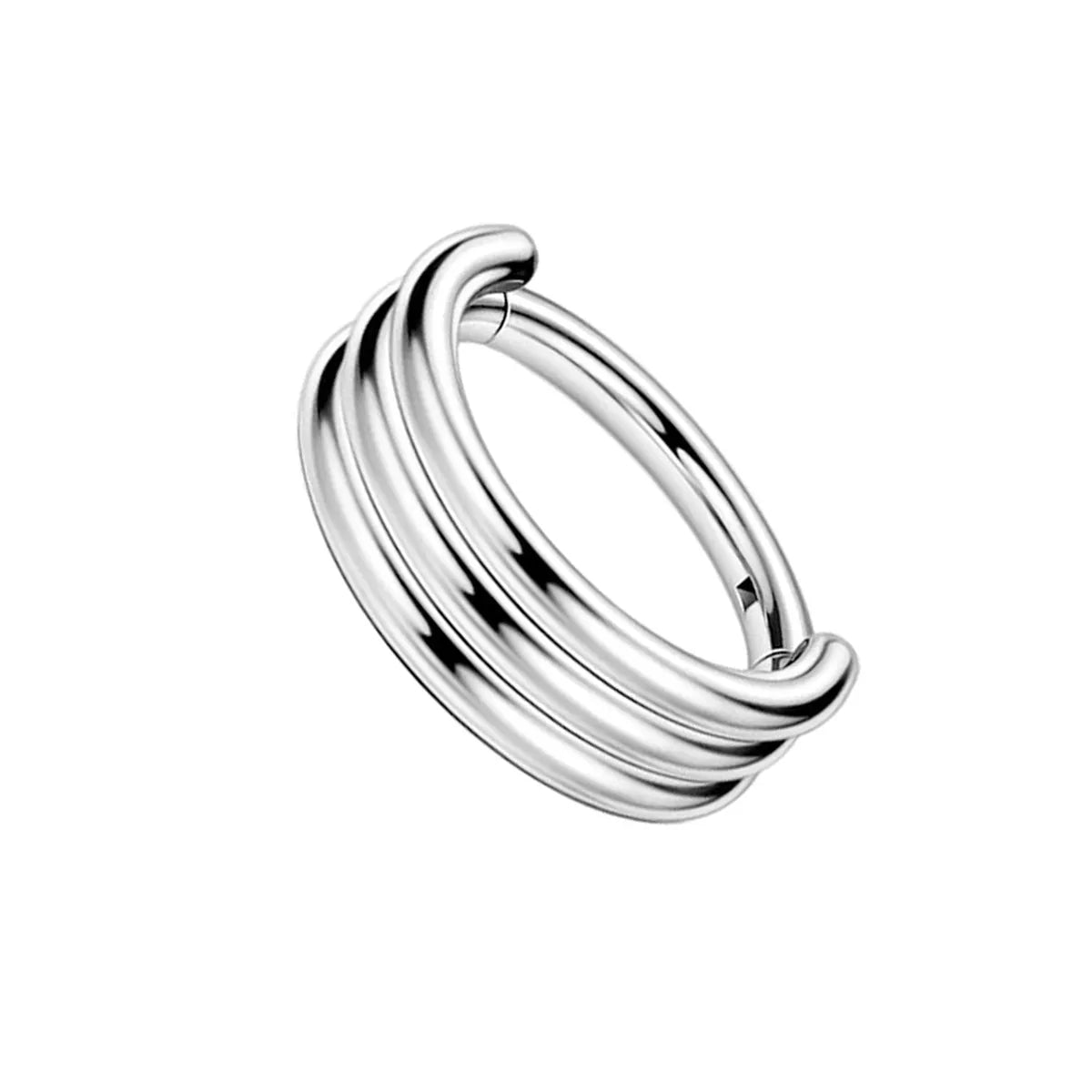 Women's rings with twisted band designs-Modern Style Classic Style Solid Color Stainless Steel Nose Ring In Bulk