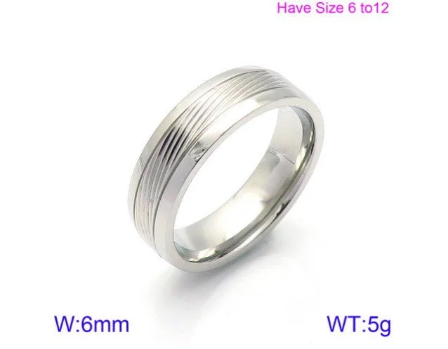 Steel Color Man's Ring 9 Yards KR86520-K