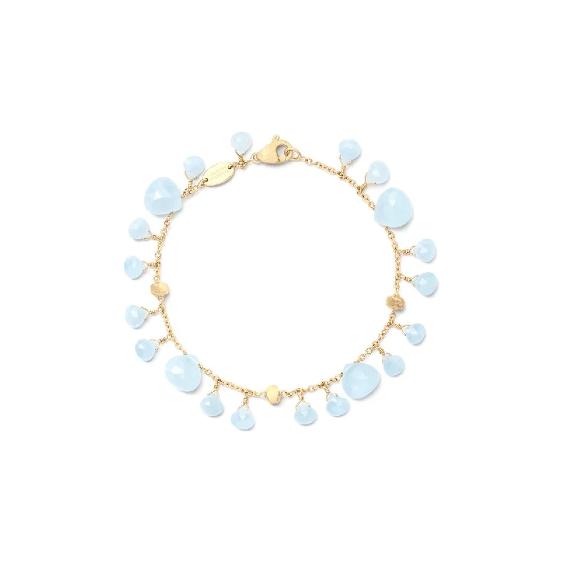 bracelets and bangles for daily wear -Marco Bicego Paradise Single Strand Aquamarine Bracelet