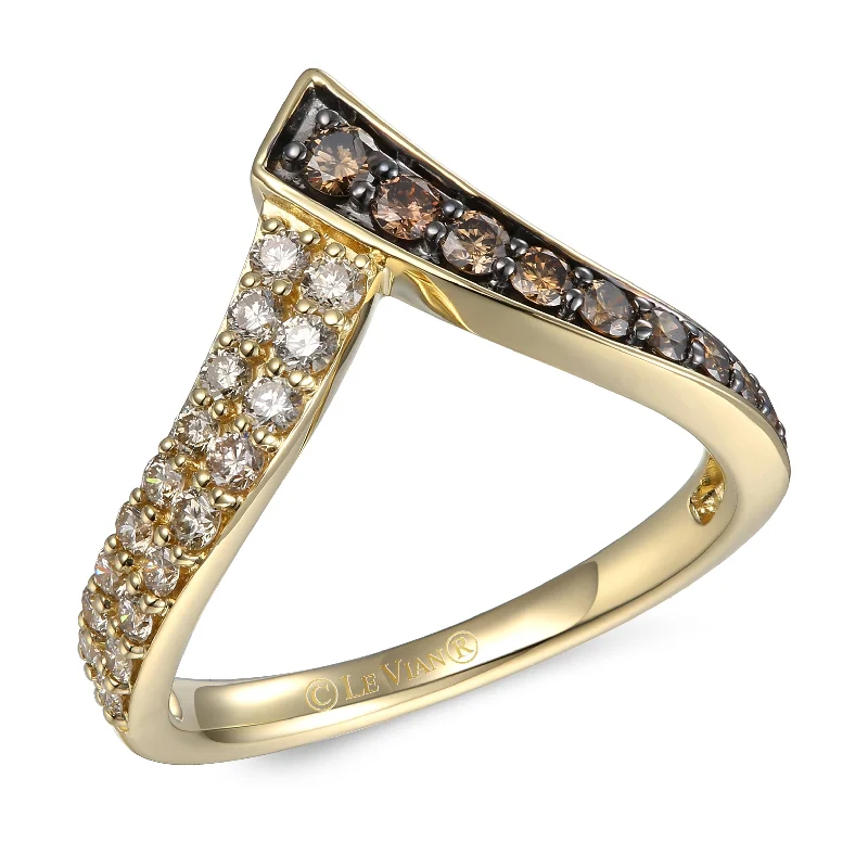 Simple and elegant women's rings-Le Vian Chocolate Diamond® Ring