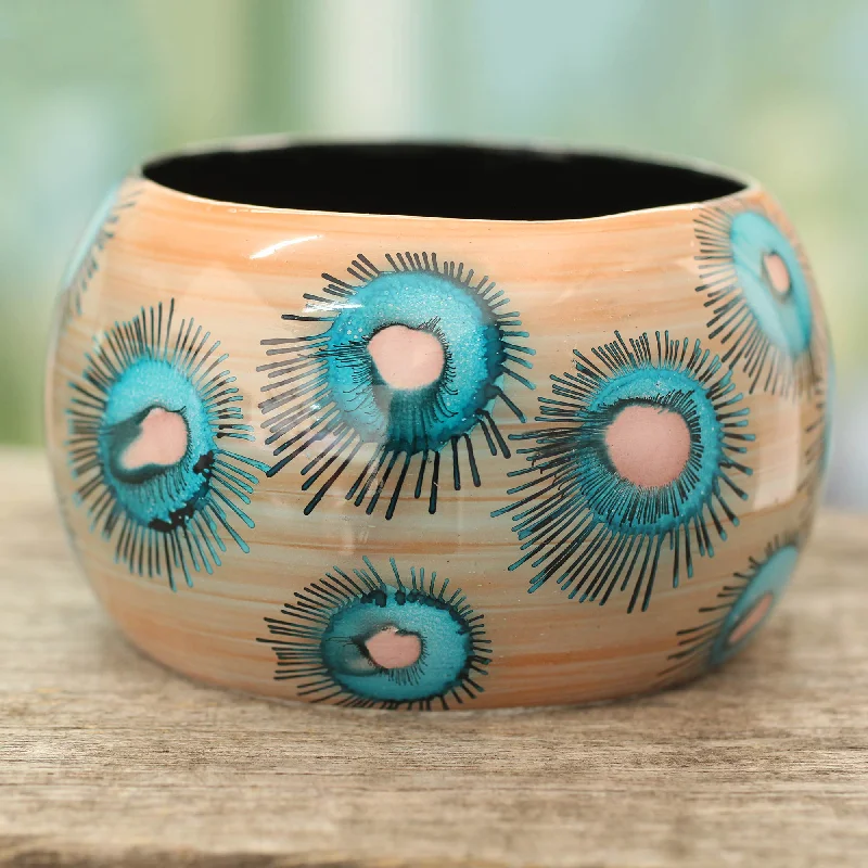 bracelets and bangles rose gold -Blue Anemone Bangle Bracelet