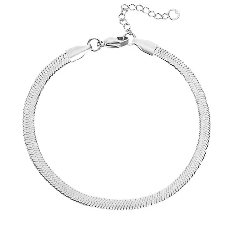 4mm Silver Anklet