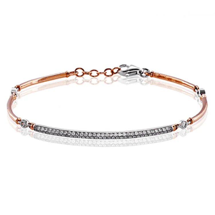 bracelets and bangles stylish modern -This bracelet is perfect for layering with others, or creating a delicate statement on its own with .48 ctw of white diamonds