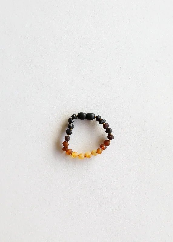 bracelets and bangles delicate look -Raw Ombre Baltic Amber || Anklet or Bracelet