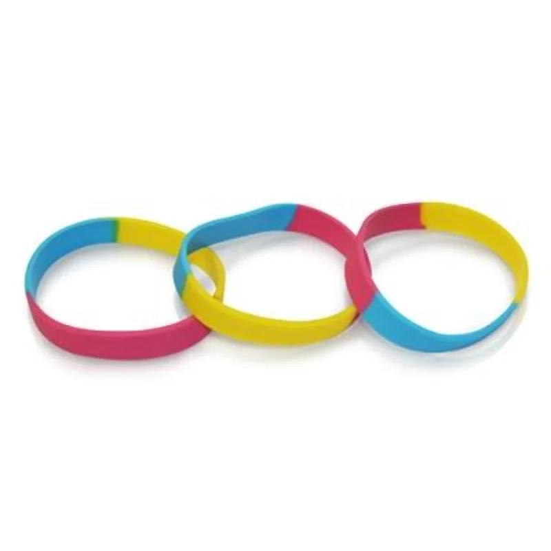 bracelets and bangles for vintage lovers -''Pansexual'' Pride -Silicone Bracelet