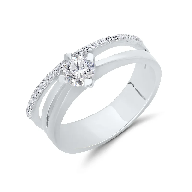 Women's engagement rings for proposal-Kallati 1/2ctw Lab Grown Diamond Ring