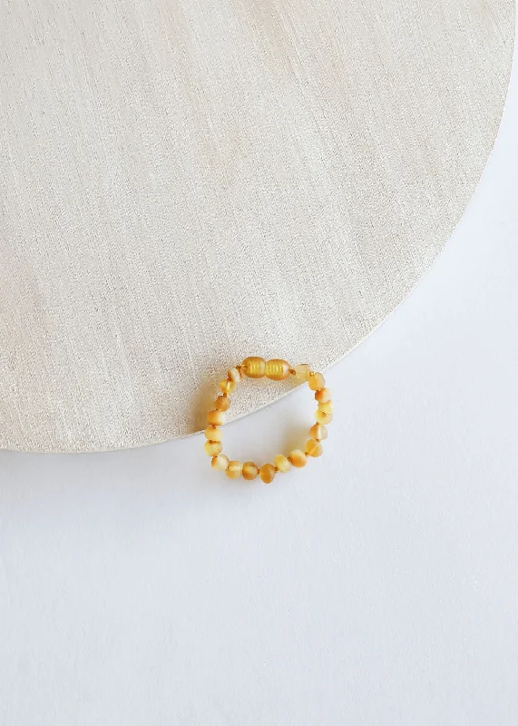 bracelets and bangles infinity symbol -Raw Honey Baltic Amber || Anklet or Bracelet