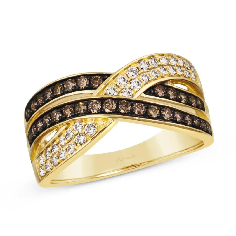 Silver women's rings for daily use-Le Vian Chocolate Diamond® Ring