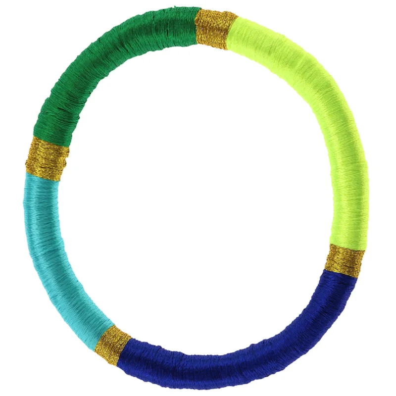 bracelets and bangles with emerald -Blue Inzuki Silky Bracelet!