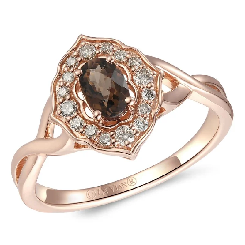 Women's rings for anniversaries-Le Vian Chocolate Quartz® Diamond Ring