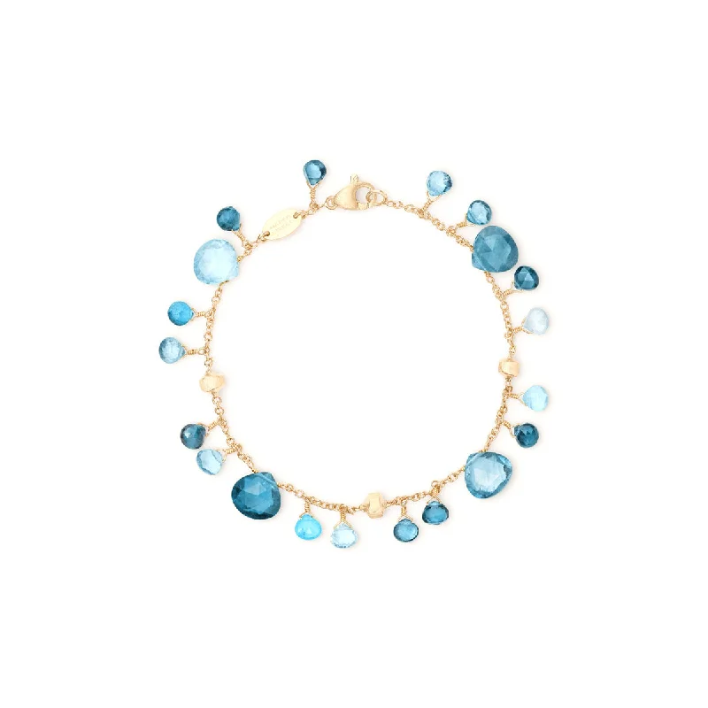 bracelets and bangles luxury brand -Marco Bicego Paradise Mixed Topaz Single Strand Bracelet