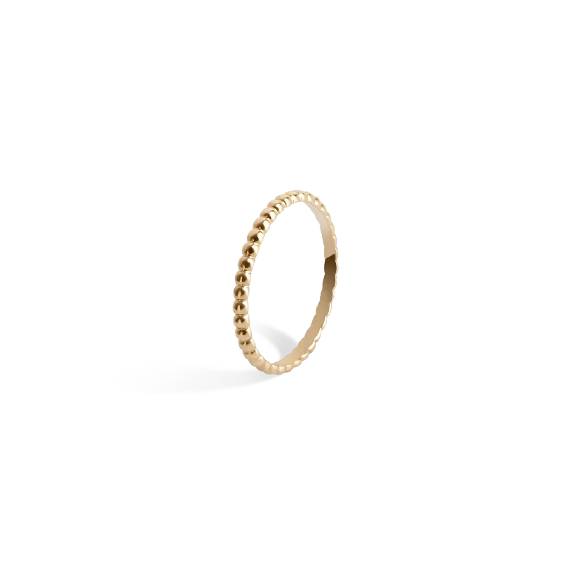 Modern women's rings for contemporary style-Mini Circle Ring