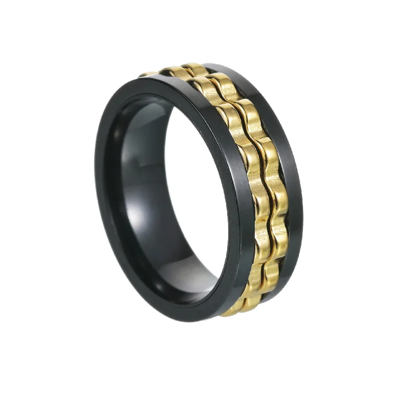 Black Ring Golden Gear