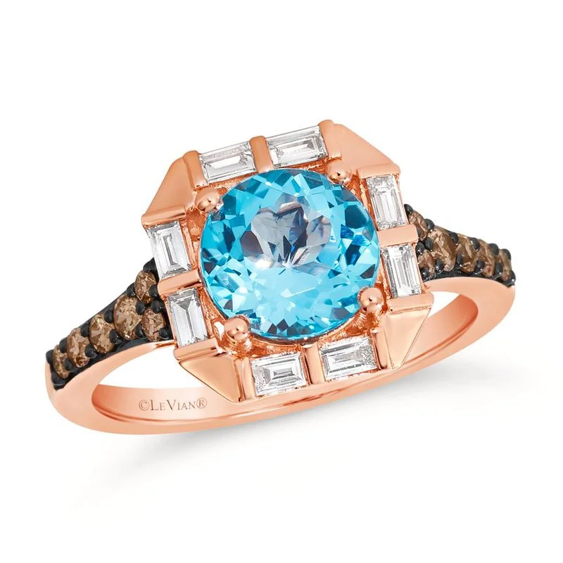 Modern women's rings for contemporary style-Le Vian Blue Topaz Ring