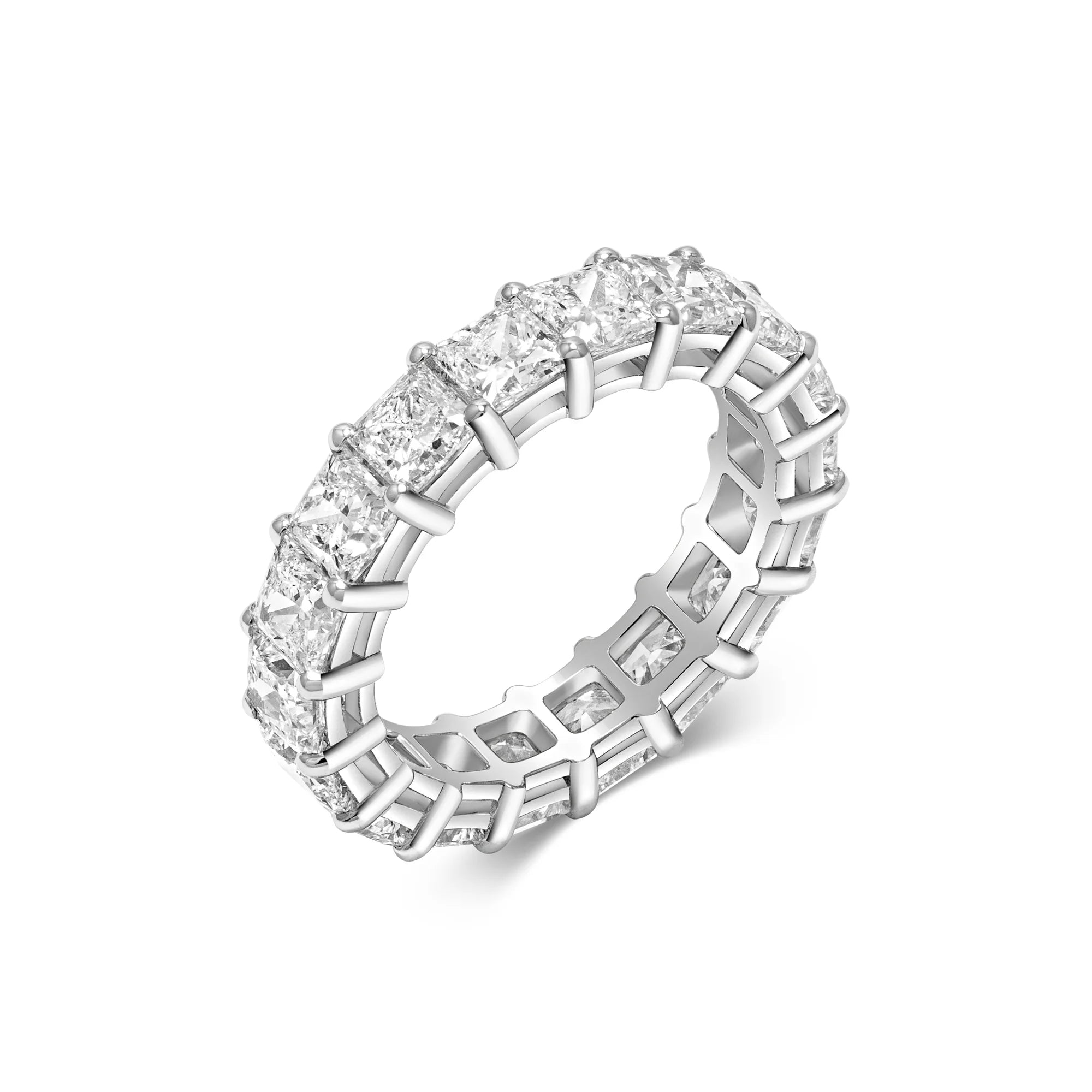 Stylish women's rings for formal events-PRINCESS ETERNITY RING