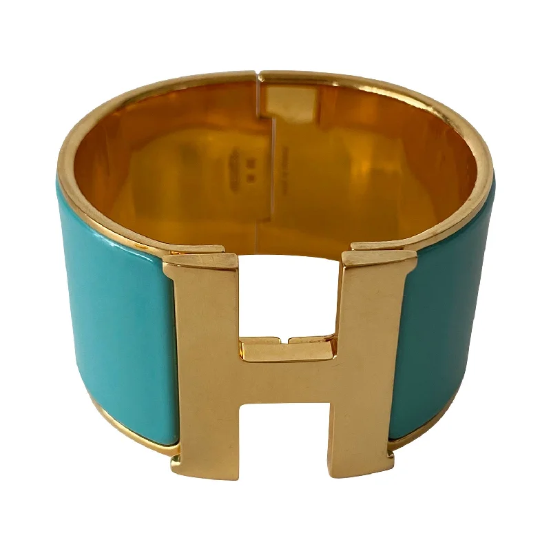 bracelets and bangles with crystals -Hermès Extra Wide Clic H Bracelet