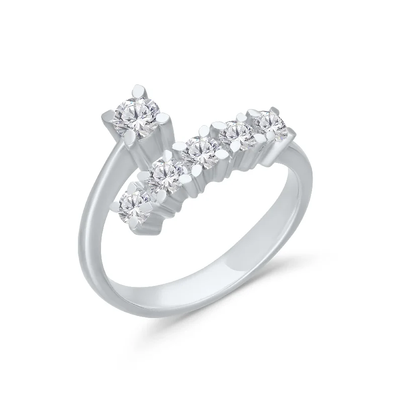 Elegant women's diamond rings-Kallati .90ctw Lab Grown Diamond Ring